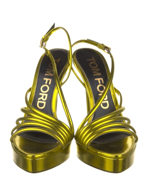 Tom Ford Patent Leather Slingback Sandals