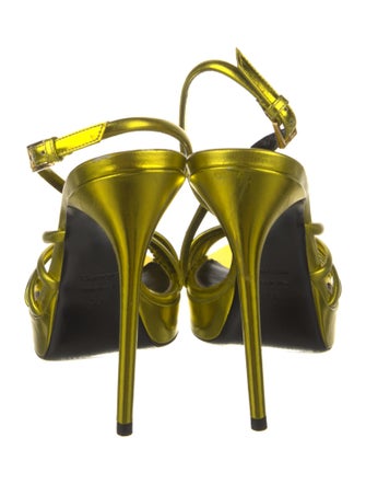 Tom Ford Patent Leather Slingback Sandals