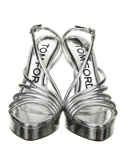 Tom Ford Patent Leather Slingback Sandals