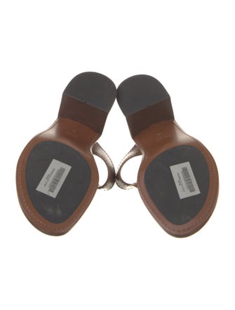 Tom Ford Leather T-Strap Sandals