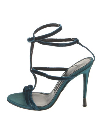 Tom Ford Velvet Gladiator Sandals