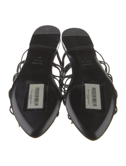 Tom Ford Leather Crystal Embellishments Slides