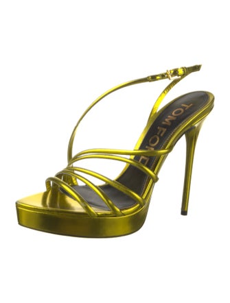 Tom Ford Patent Leather Slingback Sandals