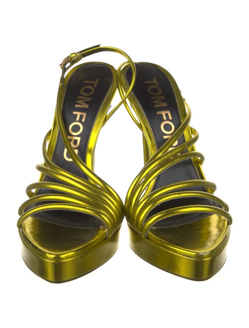 Tom Ford Patent Leather Slingback Sandals