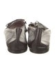 Tom Ford Leather Bow Accents Ballet Flats