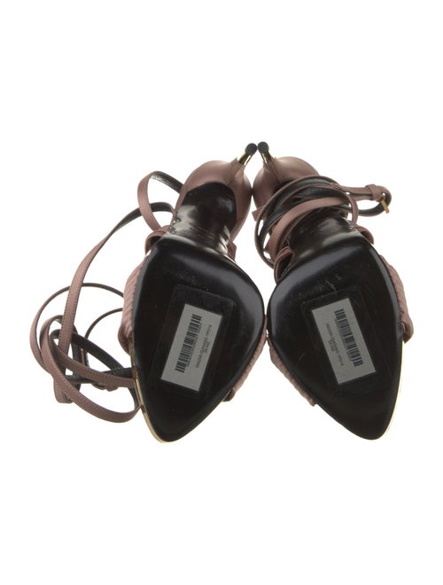 Tom Ford Satin Pleated Accents Sandals