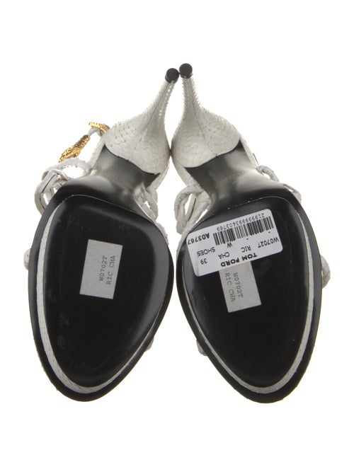 Tom Ford Snakeskin Slingback Sandals