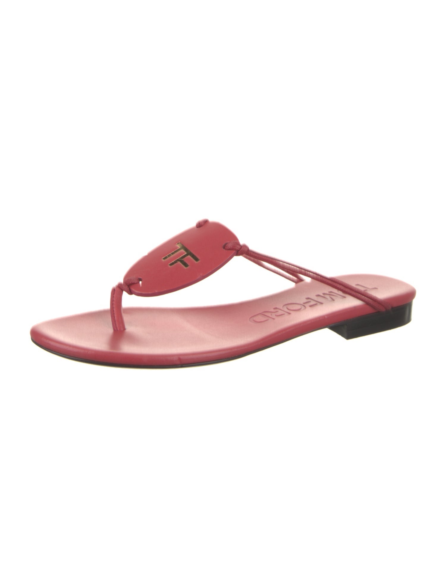 Tom Ford Leather T-Strap Sandals