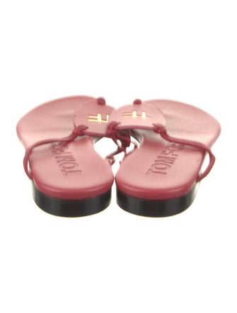 Tom Ford Leather T-Strap Sandals