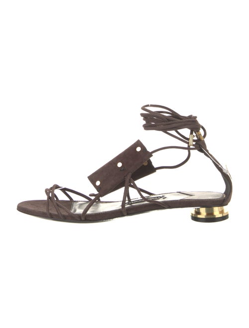 Tom Ford Suede Studded Accents Gladiator Sandals