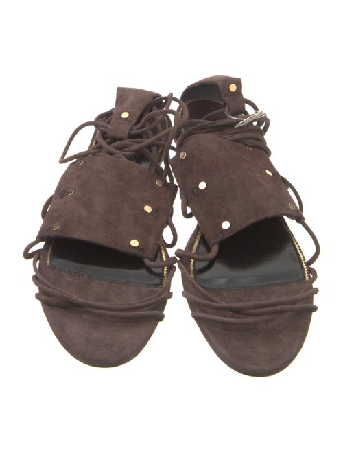 Tom Ford Suede Studded Accents Gladiator Sandals