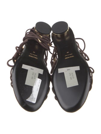 Tom Ford Suede Studded Accents Gladiator Sandals