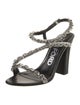 Tom Ford Patent Leather Chain-Link Accents T-Strap Sandals