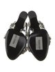 Tom Ford Patent Leather Chain-Link Accents T-Strap Sandals