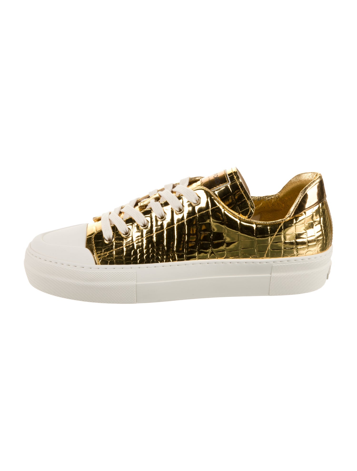 Tom Ford Embossed Leather Sneakers