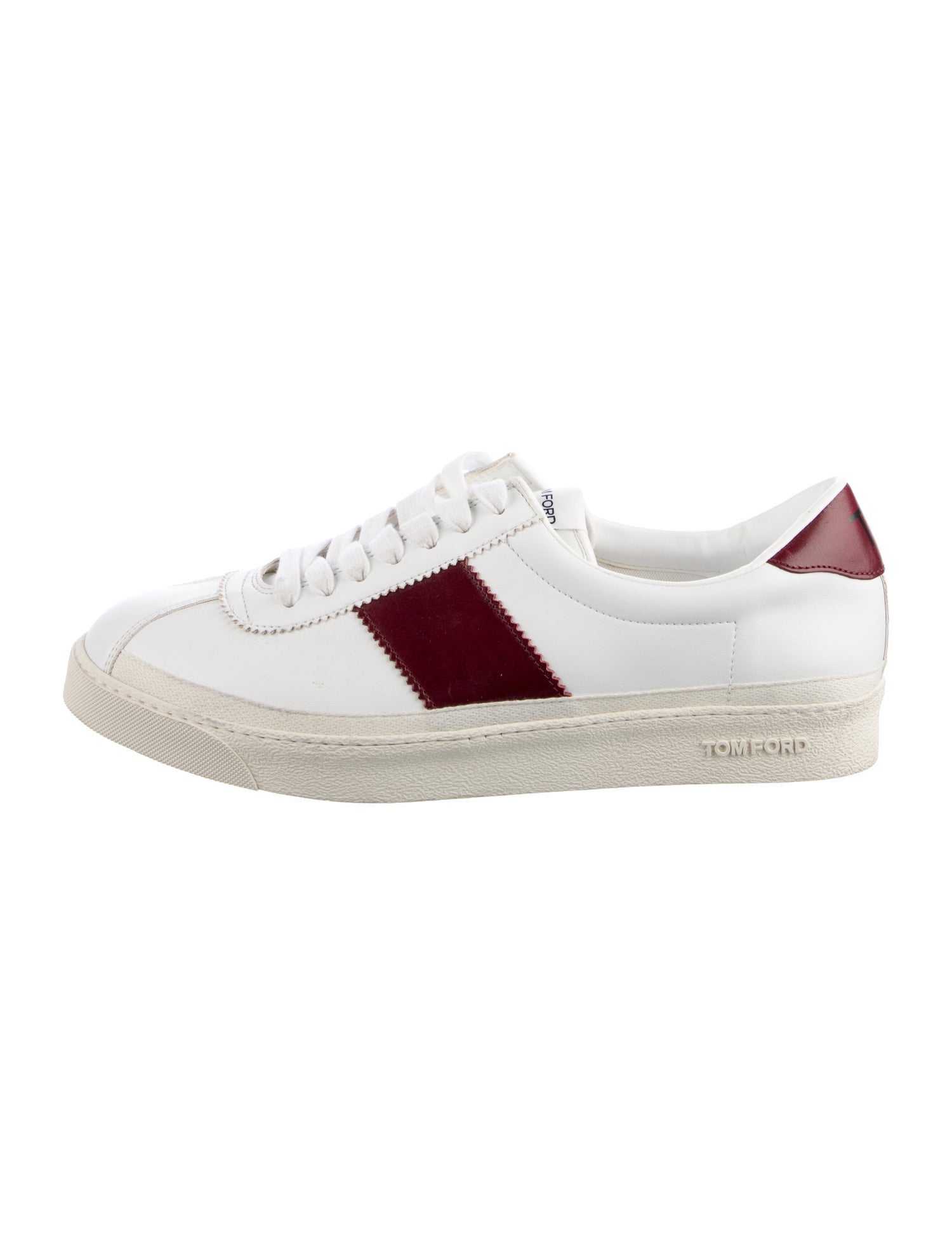 Tom Ford Leather Printed Sneakers