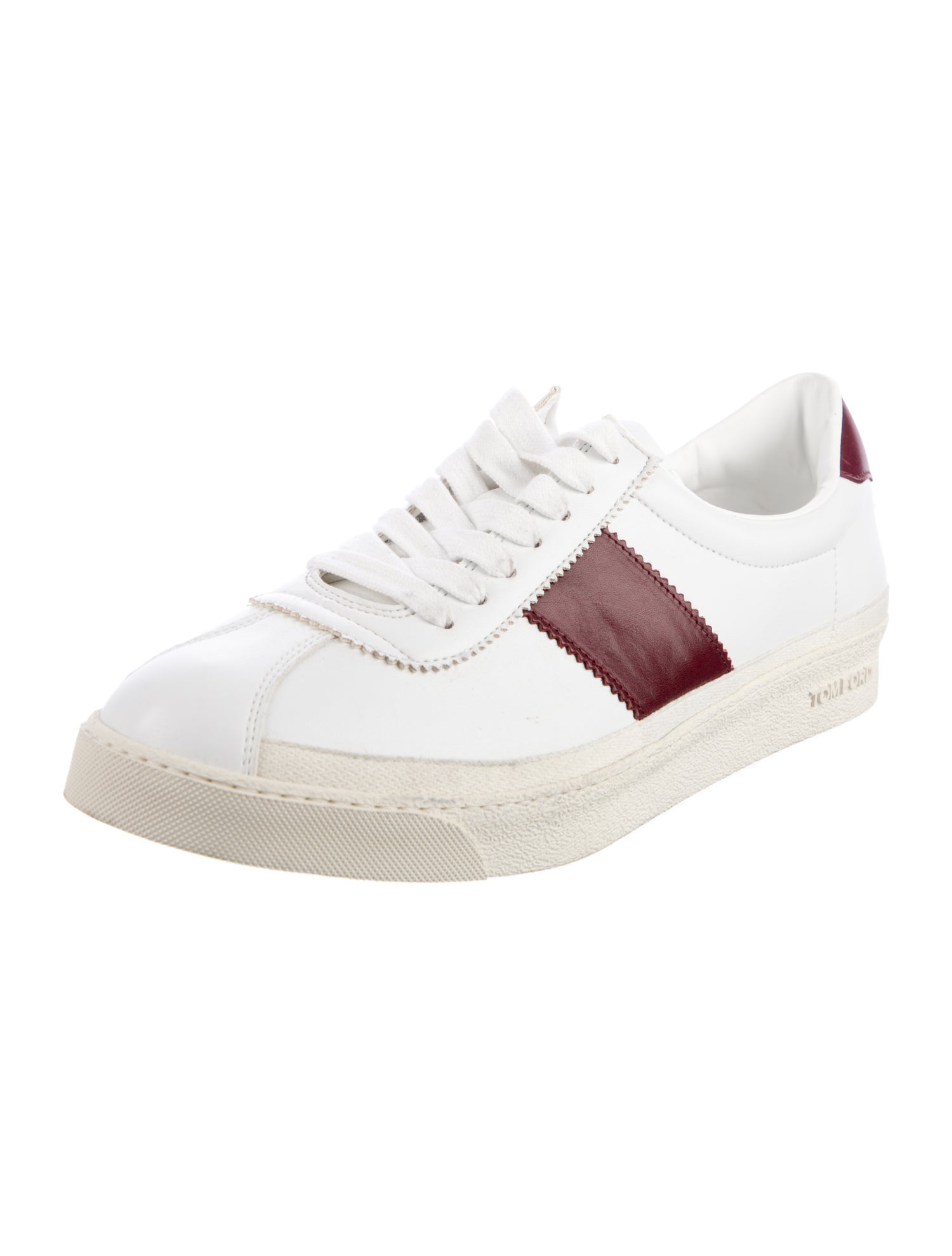 Tom Ford Leather Printed Sneakers