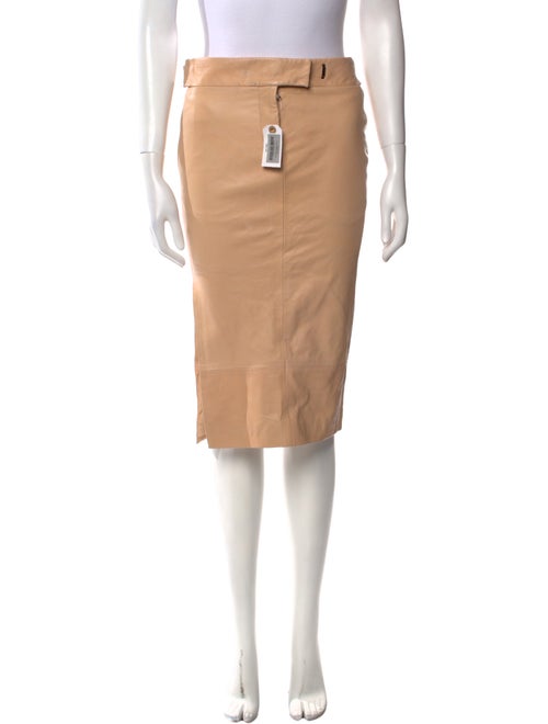 Tom Ford Leather Knee-Length Skirt