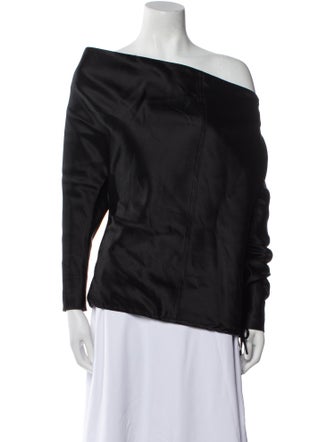 Tom Ford Off-The-Shoulder Long Sleeve Top