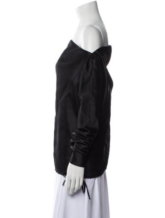 Tom Ford Off-The-Shoulder Long Sleeve Top