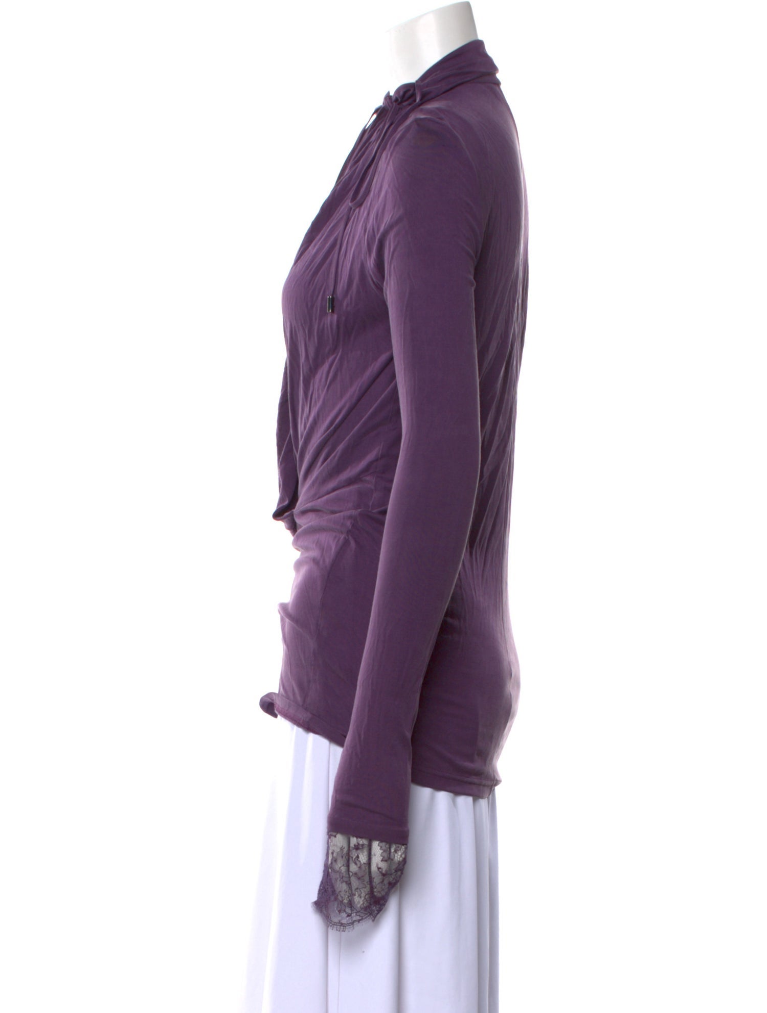 Tom Ford Cowl Neck Long Sleeve Blouse