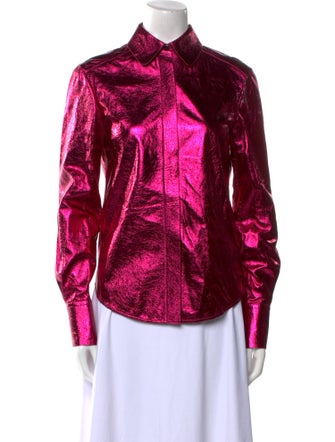 Tom Ford Long Sleeve Button-Up Top