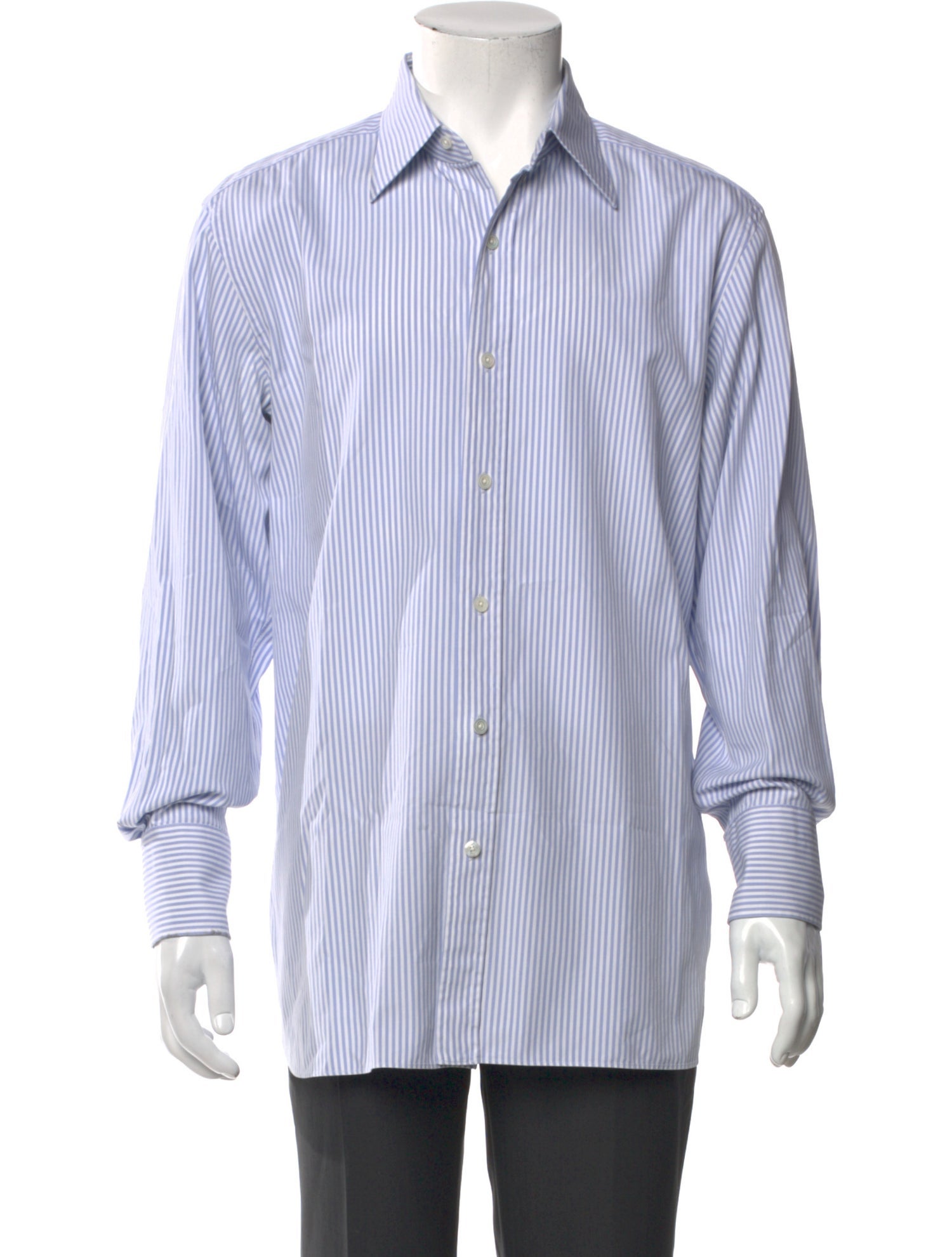 Tom Ford Striped Long Sleeve Dress Shirt