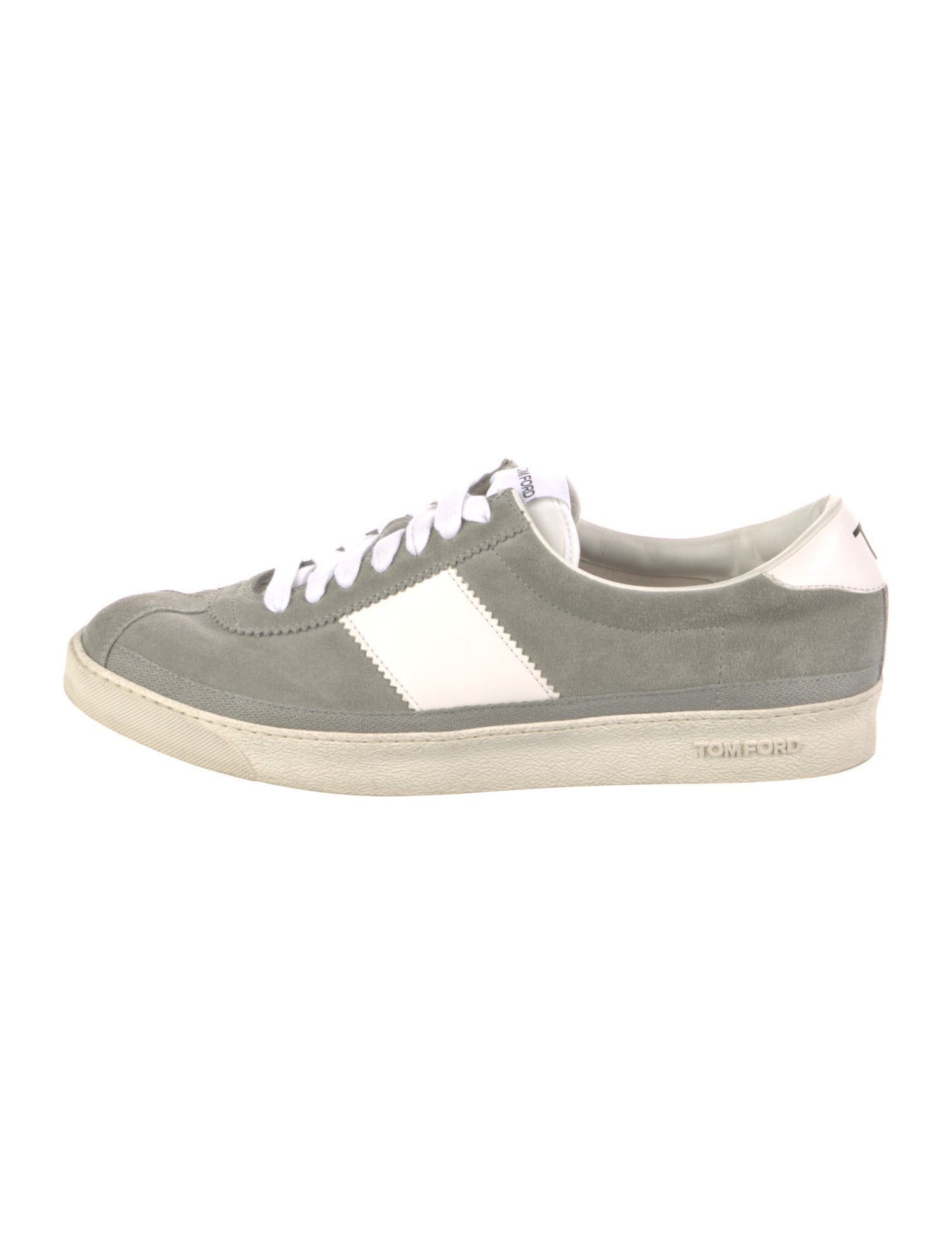 Tom Ford Suede Leather Trim Embellishment Sneakers