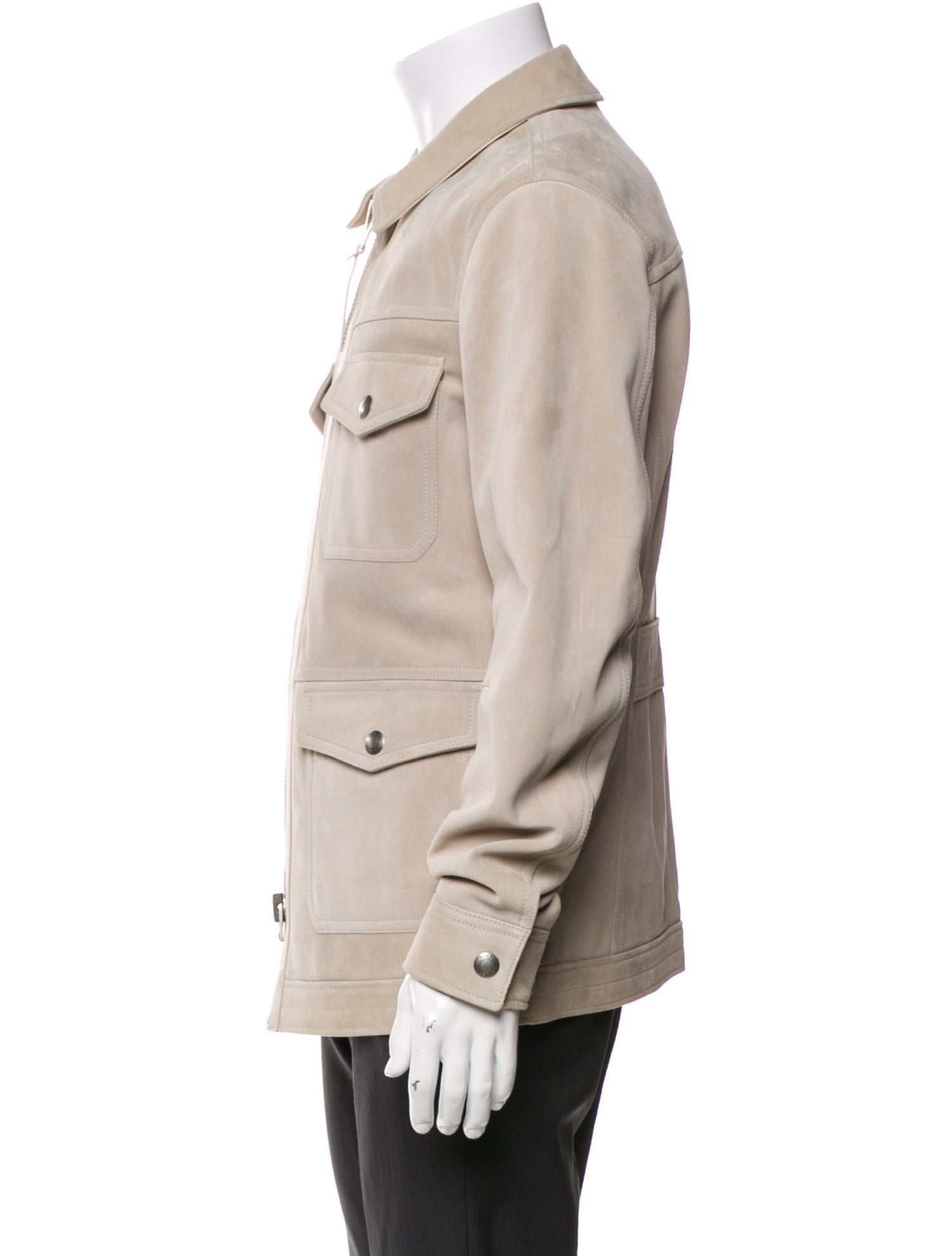 Tom Ford Calf Leather Utility Jacket