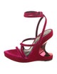 Tom Ford Velvet Leather Trim Embellishment Sandals
