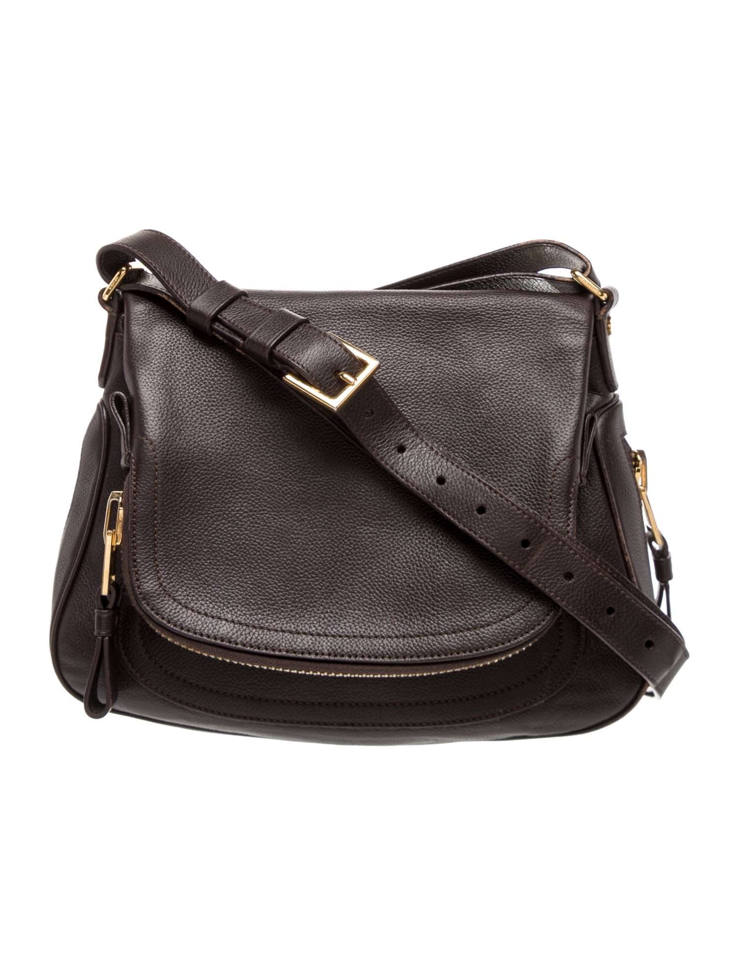 Tom Ford Leather Messenger Bag