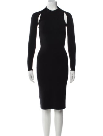 Tom Ford Virgin Wool Cutout Accent Dress Set