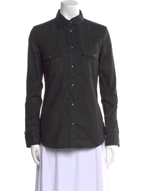 Tom Ford Long Sleeve Button-Up Top