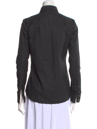 Tom Ford Long Sleeve Button-Up Top