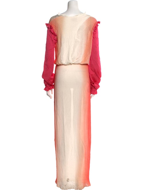 Tom Ford Tie-Dye Print Long Dress