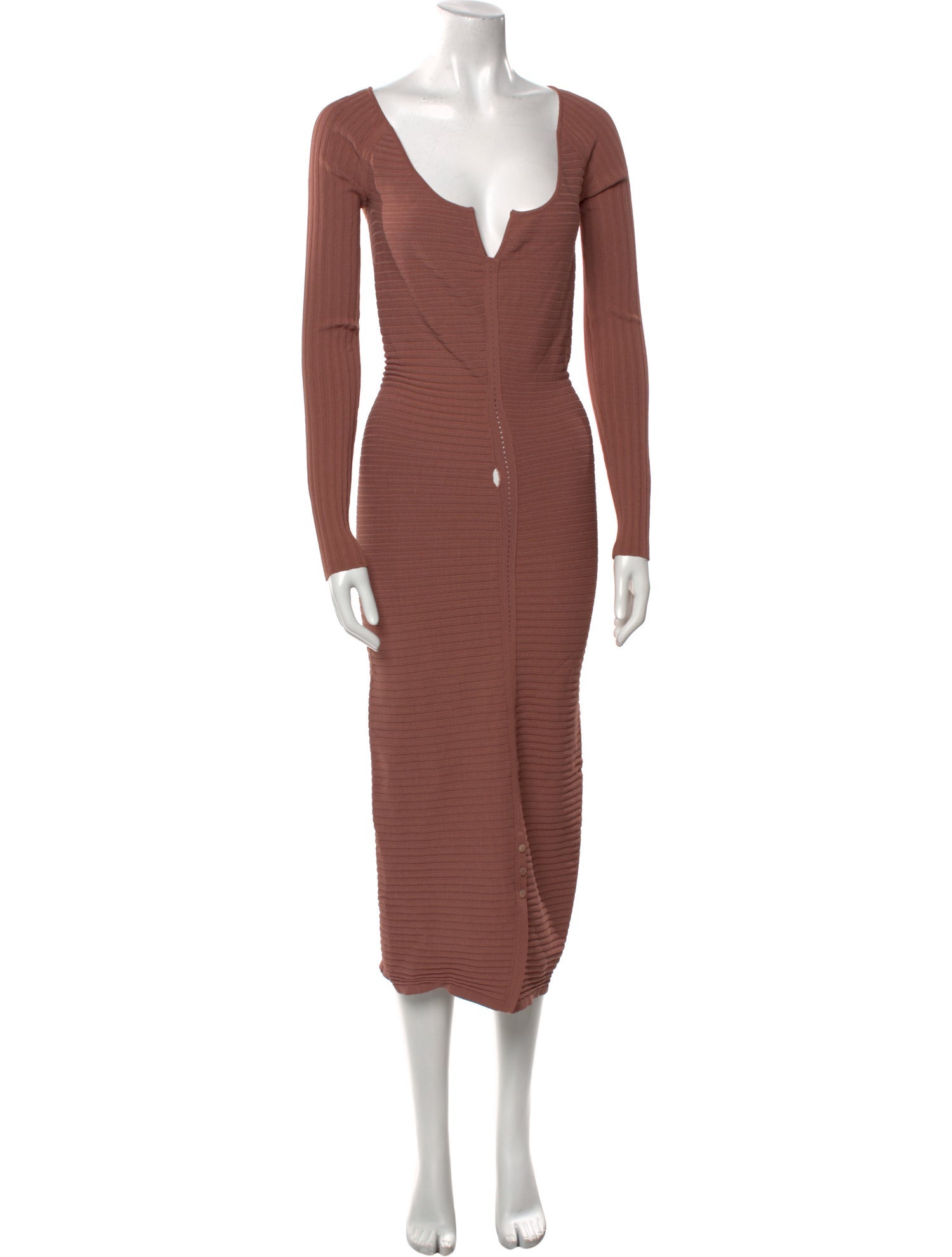 Tom Ford V-Neck Midi Length Dress