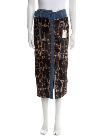 Tom Ford Printed Midi Length Skirt