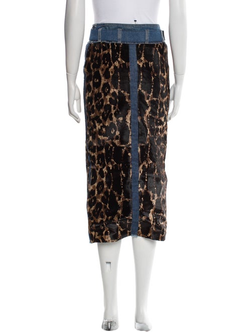Tom Ford Printed Midi Length Skirt