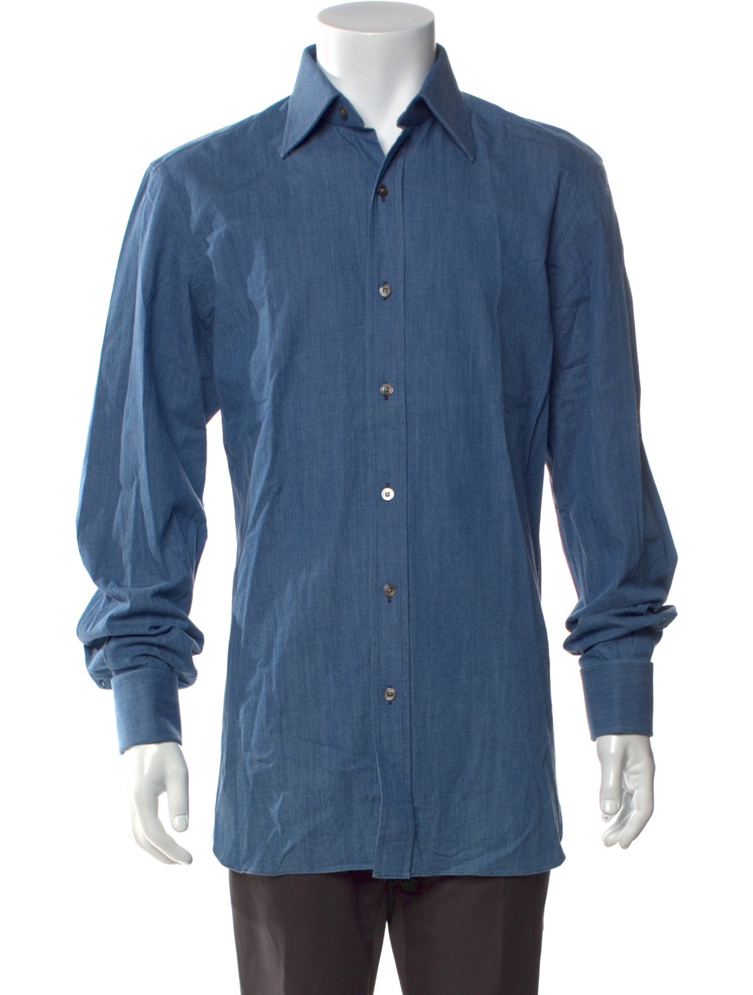 Tom Ford Long Sleeve Denim Shirt