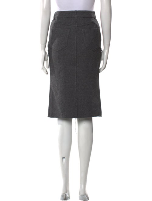 Tom Ford Raw-Edge Trim Knee-Length Skirt