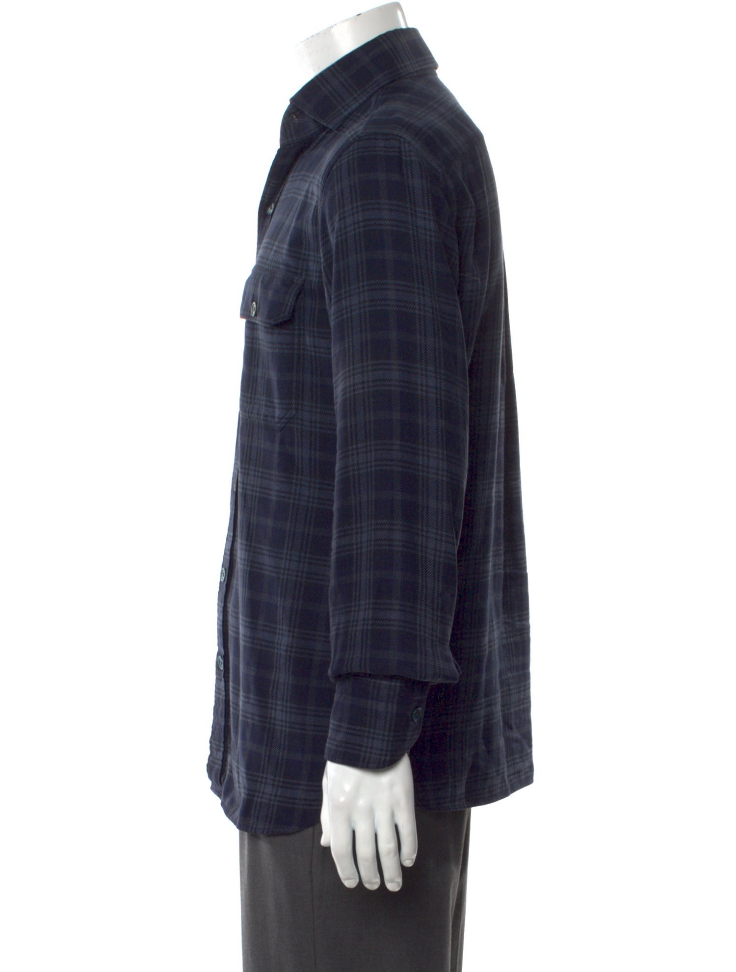 Tom Ford Plaid Print Long Sleeve Shirt