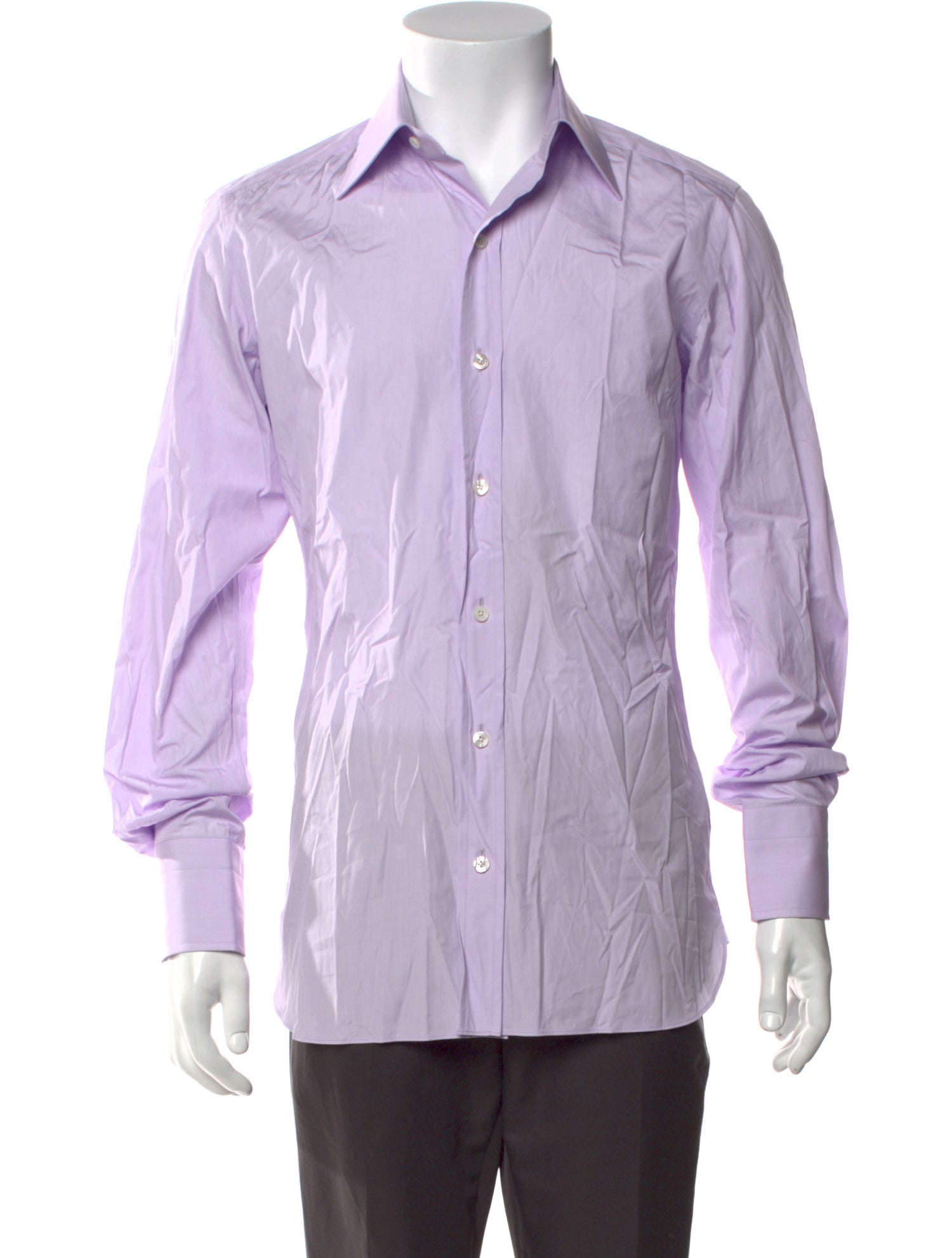 Tom Ford Striped Long Sleeve Dress Shirt