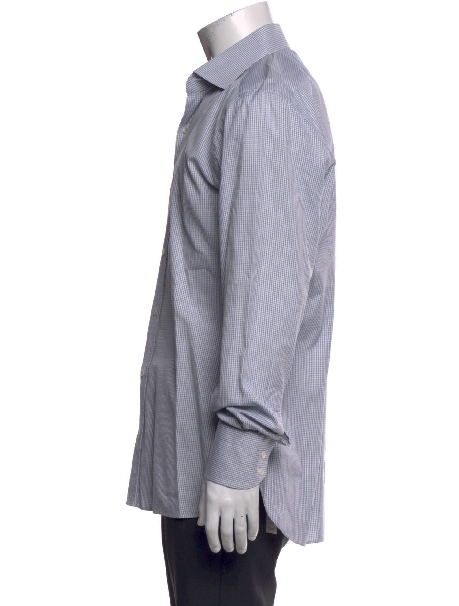 Tom Ford Plaid Print Long Sleeve Dress Shirt