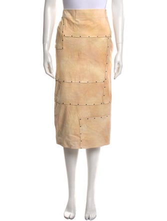 Tom Ford Studded Accents Midi Length Skirt