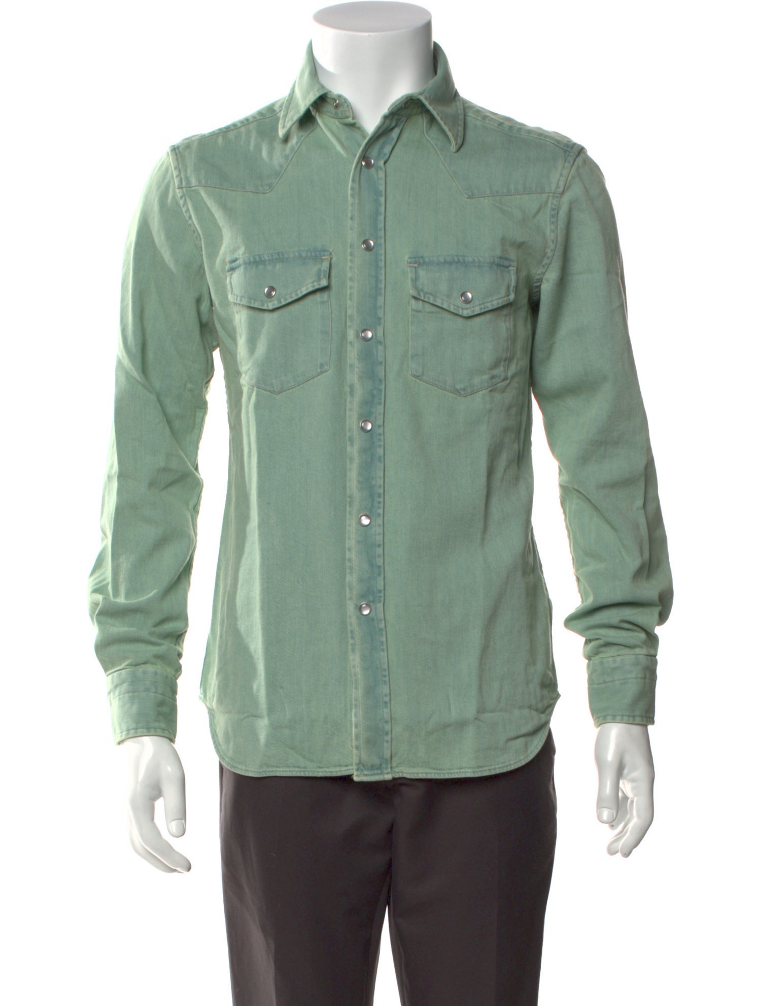 Tom Ford Long Sleeve Denim Shirt