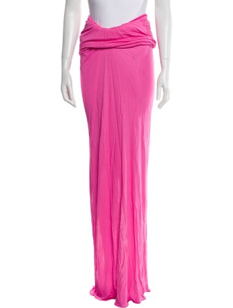 Tom Ford Pleated Accents Long Skirt