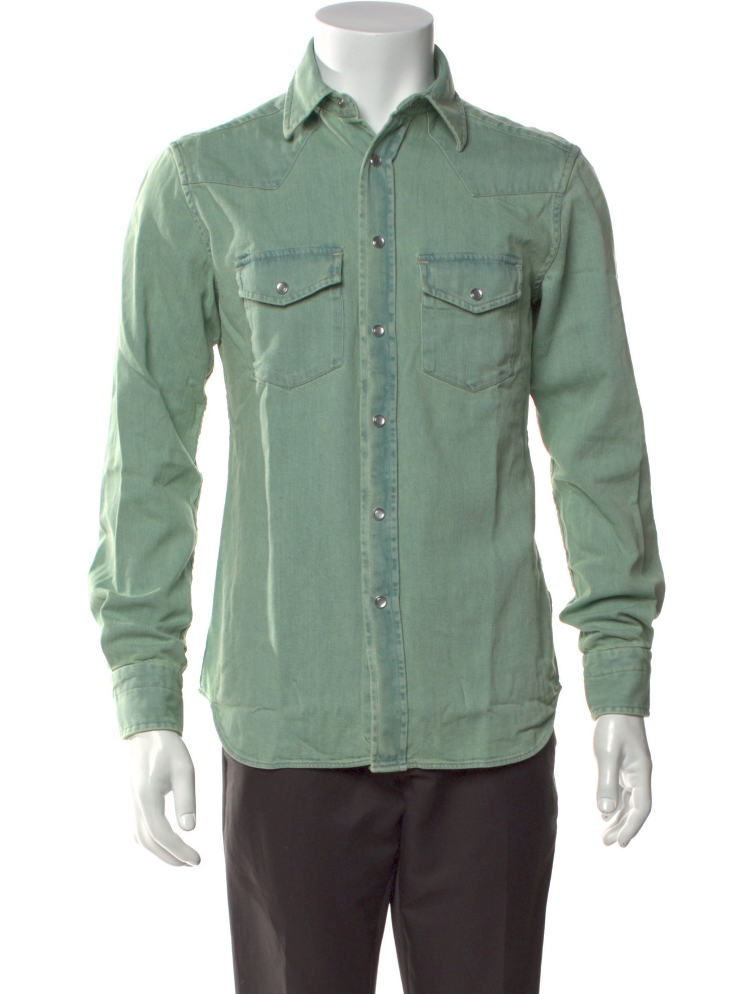 Tom Ford Long Sleeve Denim Shirt