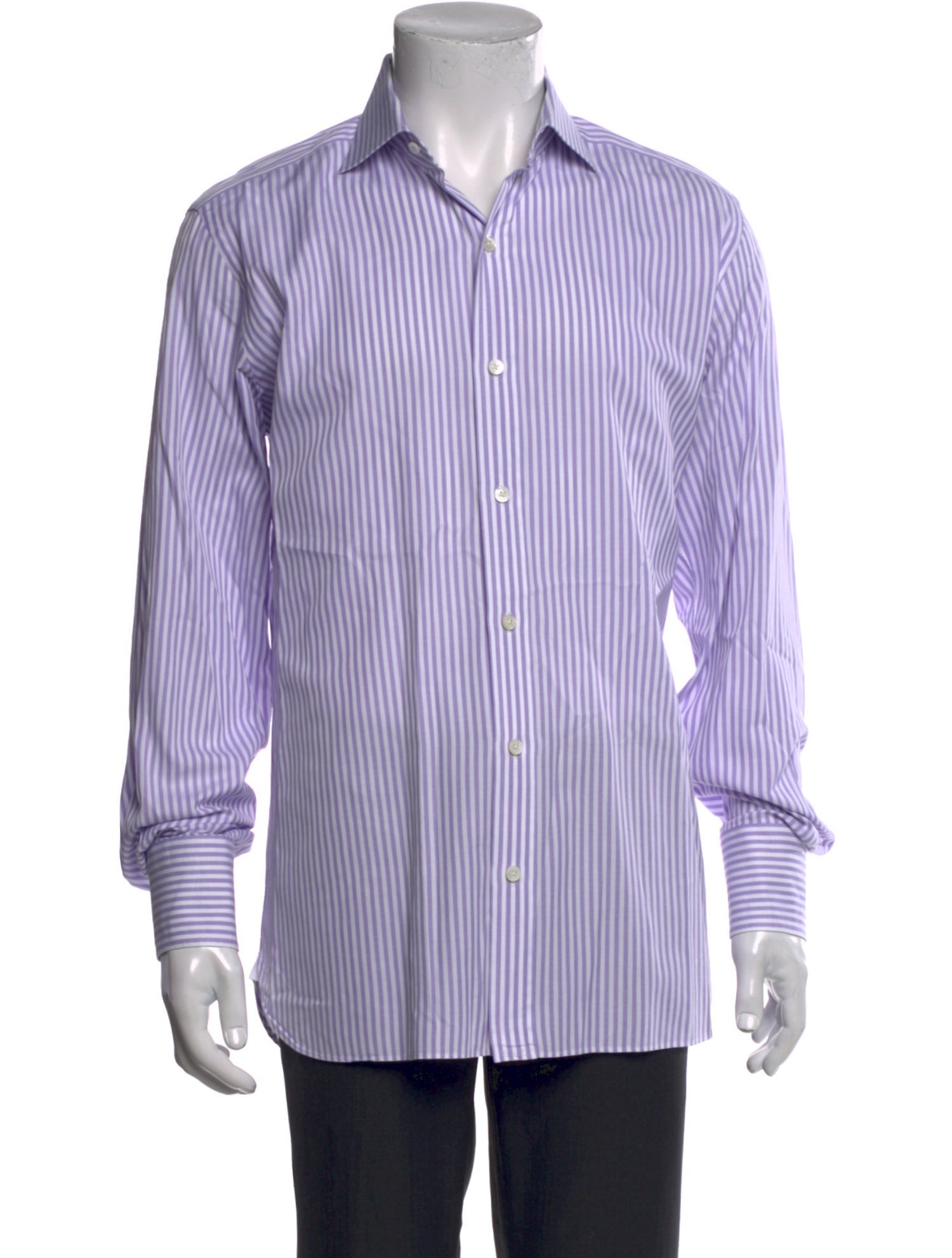 Tom Ford Striped Long Sleeve Dress Shirt