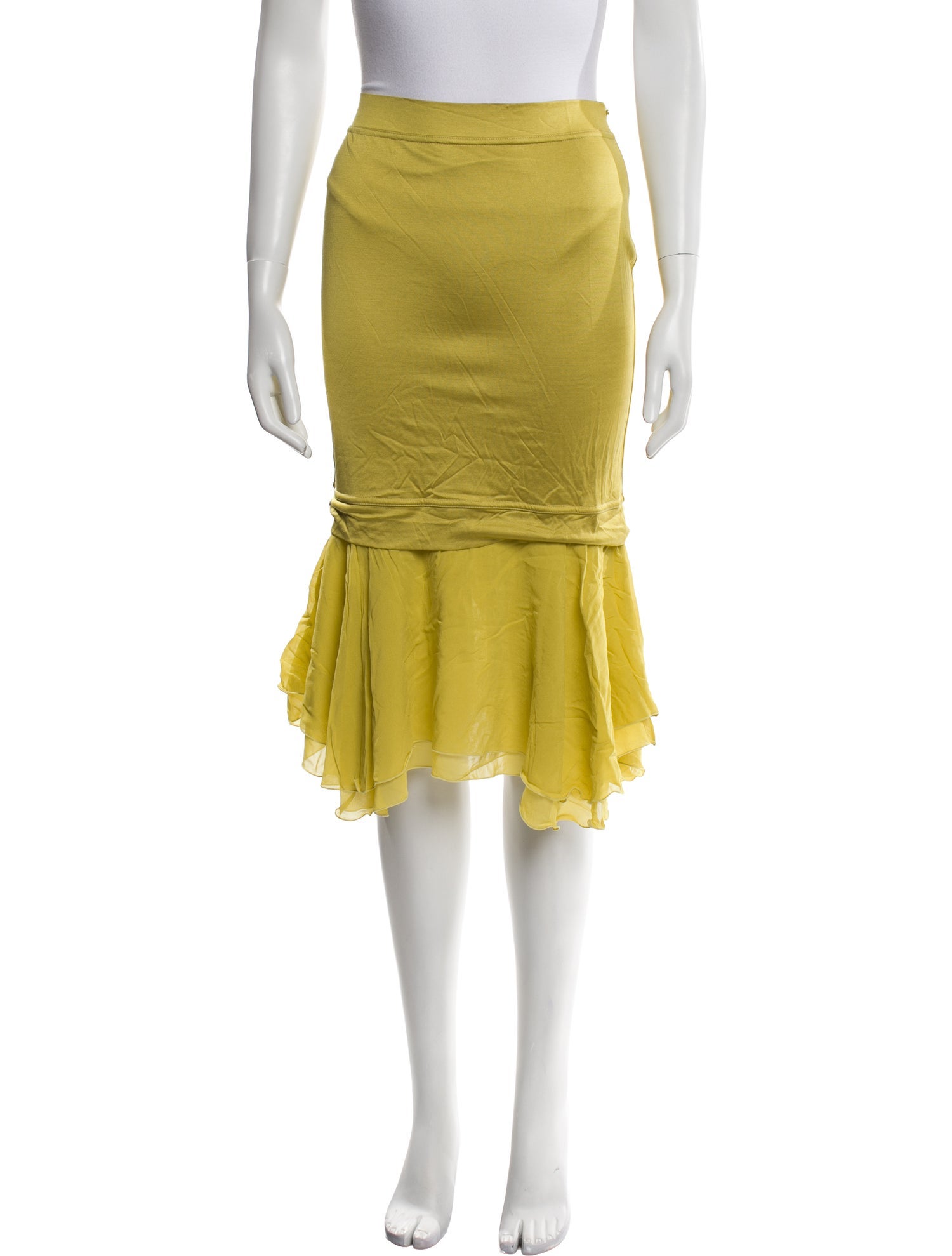 Tom Ford Ruffle Embellishment Knee-Length Skirt