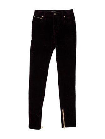 Tom Ford Velvet Skinny Leg Pants